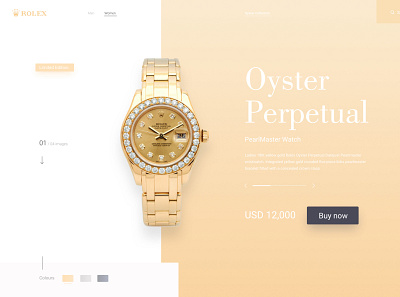 Rolex UI/UX dailyui design modern modern design ui web app web design webdesign website website design