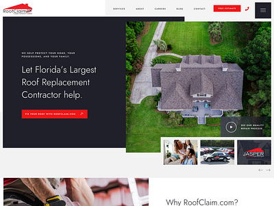 Roofing Construction Website dailyui design modern modern design web web app web design webdesign website website design