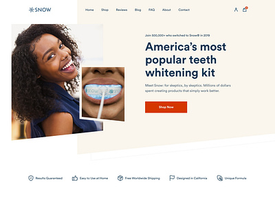 SNOW Teeth Whitening design modern modern design web web app web design webdesign website website design
