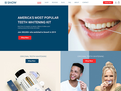 SNOW Teeth Whitening design modern modern design web web design webdesign website website design