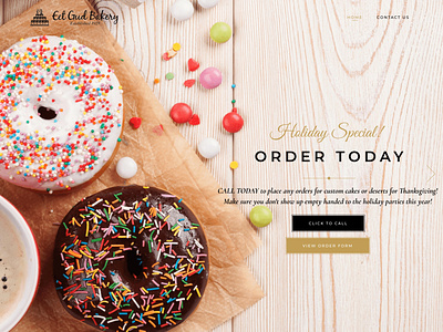 Eet Gud Bakery modern modern design web design webdesign website website design