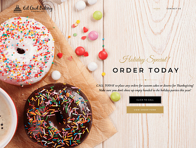 Eet Gud Bakery modern modern design web design webdesign website website design