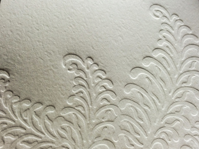 Letterpressed Ferns