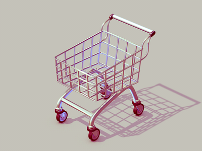Shopping Cart 3d c4d cart cinema 4d rendering shopping cart