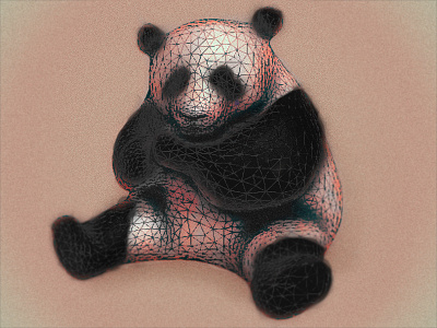 Panda Bear 3d bear panda rendering