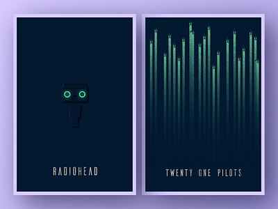 Minimal Music Posters #03 21 pilots design graphic design illustration minimal design minimalism poster radiohead