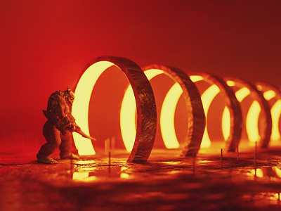 Rings of Fire 3d 3d art abstract blender render