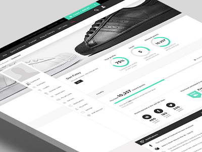 JD Sports - My Account Landing Page black and white clean design footwear infographic landing page landing page design my account photography points retail social sports brand store ui user user interface web design