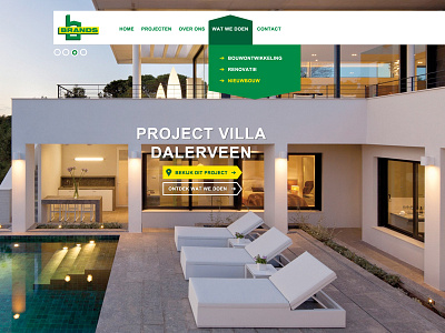 Brands website (in concept) big images clean design flat fullscreen green site webdesign website yellow