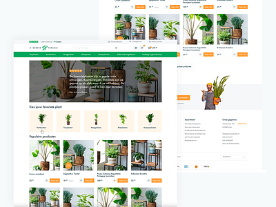 UI / UX design Het Groene Paradijs 🌱 clean design e commerce ecommerce shop store ui