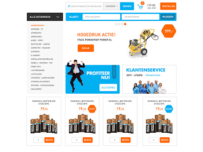 Webshop Pro Elektro clean design e commerce ecommerce flat shop site ui user interface webshop website