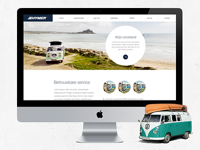 Camper site! blue camper clean design flat green responsive site ui ux website white