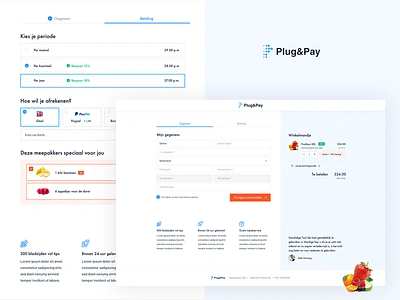 Sales landingpages Plug&Pay (IMU) 🔥 branding check out checkout clean conversion design flat illustration imu logo sales page site template ui usability ux website