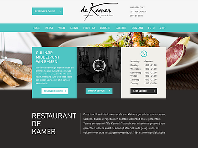 Restaurant Site (responsive webdesign!) big black clean food green responsive restaurant site webdesign website
