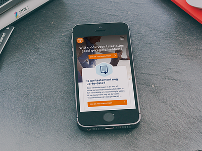 Mobile (responsive) design testamenttest.nl