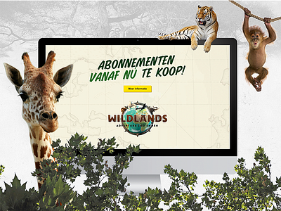 Design placeholder WILDLANDS! animal clean creative design placeholder site template website zoo