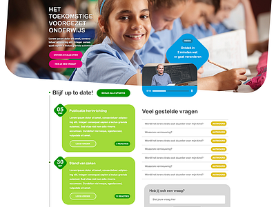 colorful school site! adaptive colorful responsive school site student ui ux web website