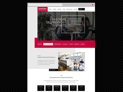 Homepage UI black dark design homepage law red site ui ux webdesign website
