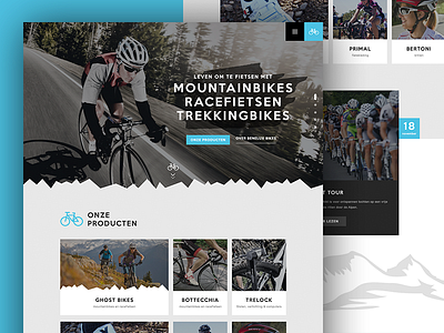 Redesign bike site/shop bike blog clean dashboard ecommerce homepage interface news shop site ui web design