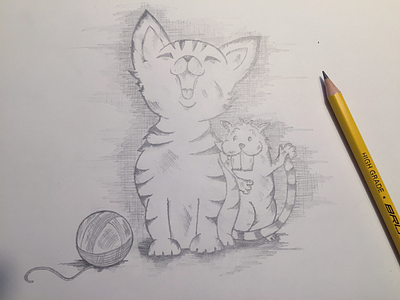 Some free drawing cat draw drawing free illustration pencil playground sketch