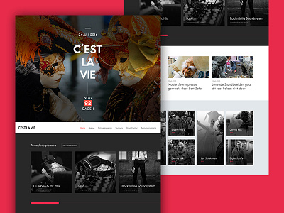 Event & festival Web design