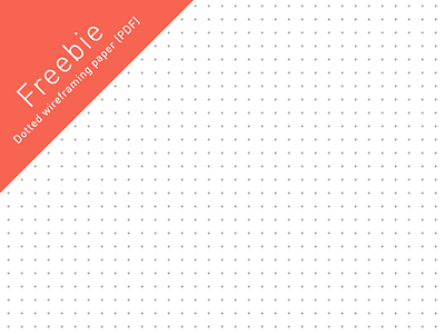 Freebie: dotted wireframing paper (PDF) dotted download draw drawing free freebie paper playground prototyping showwwcase sketch ui ux wireframing