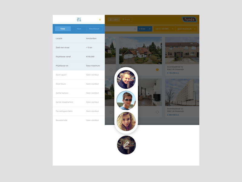 Showwwcase.nl - User switch UI by Stefan Kuhl on Dribbble