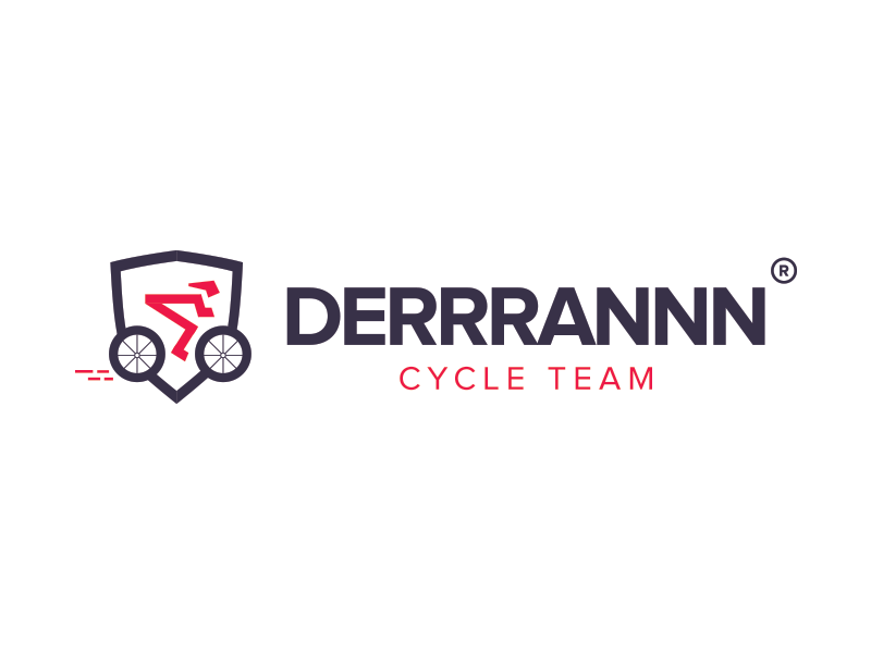 Logo concept Derrrannn by Gert Jakobs illustration color gert jakobs team cycle bike clean design brand logo