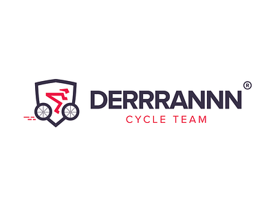 Logo concept Derrrannn by Gert Jakobs bike brand clean color cycle design gert jakobs illustration logo team