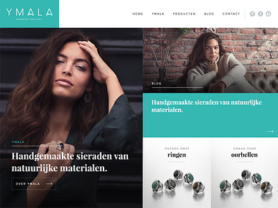 Jewelry split screen website