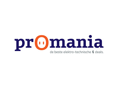 Logo design Promania brand branding clean design gif identity illustration logo print