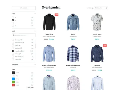 E-commerce widget clean color design e commerce ecommerce filter flat shop ui webshop