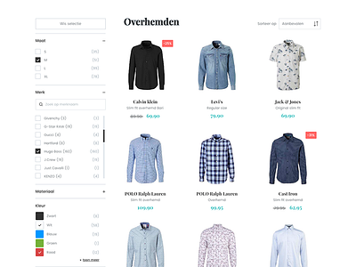 E-commerce widget clean color design e commerce ecommerce filter flat shop ui webshop