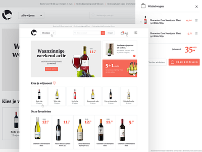 Wine shop / e-commerce design branding clean design e commerce ecommerce flat free icon identity layout responsive shop site typography ui ux web webdesign website wine