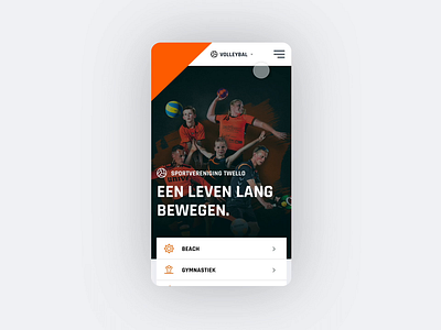 Animated app design animated animation app app design branding clean design identity mobile mobile ui orange prototype prototype animation responsive soccer typography ui ux volleyball webdesign