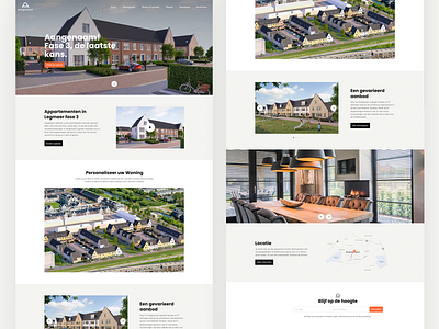 Website estate project building clean design dutch estate estate agent flat layout logo playground project site ui ux website websites