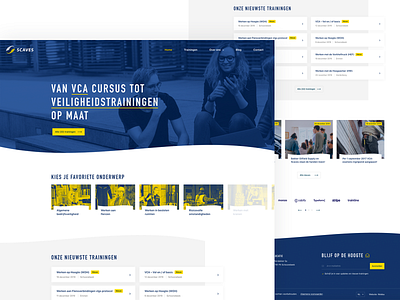 Training (courses) website blue clean courses design designer duotone flat playground site training ui ux webdesign website wordpress yellow