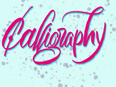 Pointed Brush Pen Calligraphy calligraphy digital calligraphy procreate