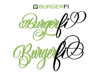 Burgerfi Script Logo calligraphy logo script