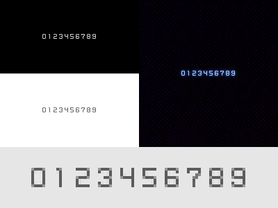 Pixely Numerals