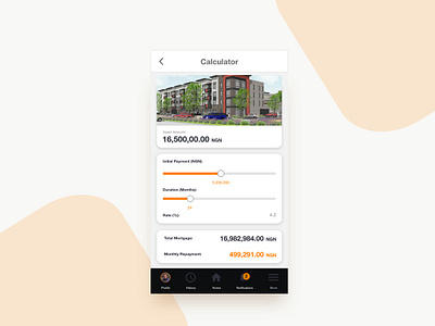 Mortgage Calculator app design mobile app mortgage realestate ui ux