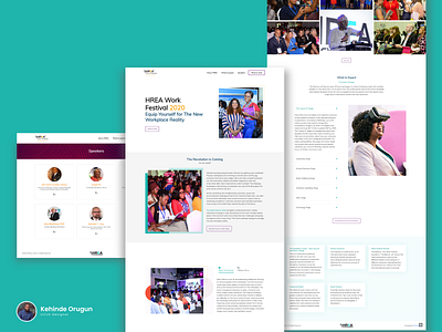 HREA Website Design design illustration landing page typography ui ux webdesign