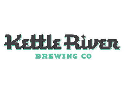 Kettle River Brewing Co. Wordmark Detail beer brewing craft drinking fishing kettle river logo typography wordmark