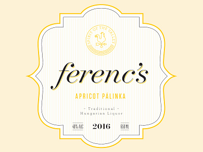 Ferec's Palinka Label WIP hungarian label liquor palinka traditional valley