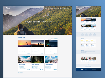 Politrip - home page bookings design travel web