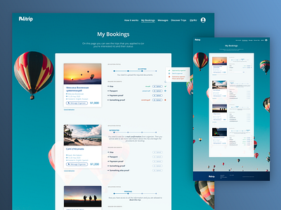 Politrip - My Bookings bookings design travel web