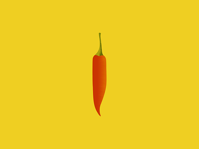 hot pepper dribbble flat hotel illustration illustrator minimal pepper vector