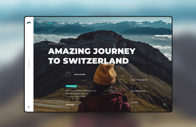 Journey to Switzerland design design science layout minimal type typography ui ux web website