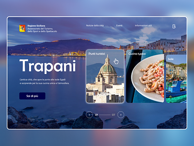 Trapani design design science layout minimal travel type typography ui ux web website