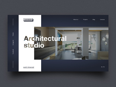 1618 room cafe design design science interior layout minimal type typography ui ux web website